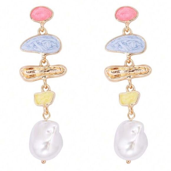 Anthropologie Jewelry - pearl drop earrings H44